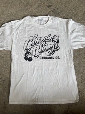 Cheech & Chong's Cannabis Co. White Logo Short Sleeve Tee